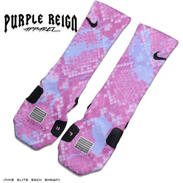 pink nike elite socks mens