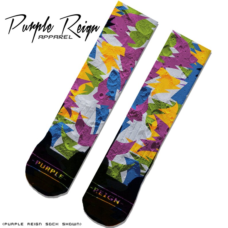 Purple Reign Bordeaux Custom Premium Socks