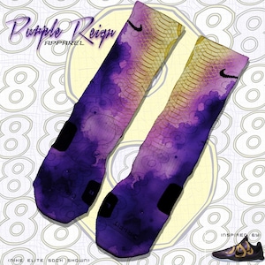 Limited Edition Custom Nike Elite Socks – "Year of the Mamba" inspired Design – Must-Have Gift for Sneakerheads – Matches Nike Kobe 5 Protro