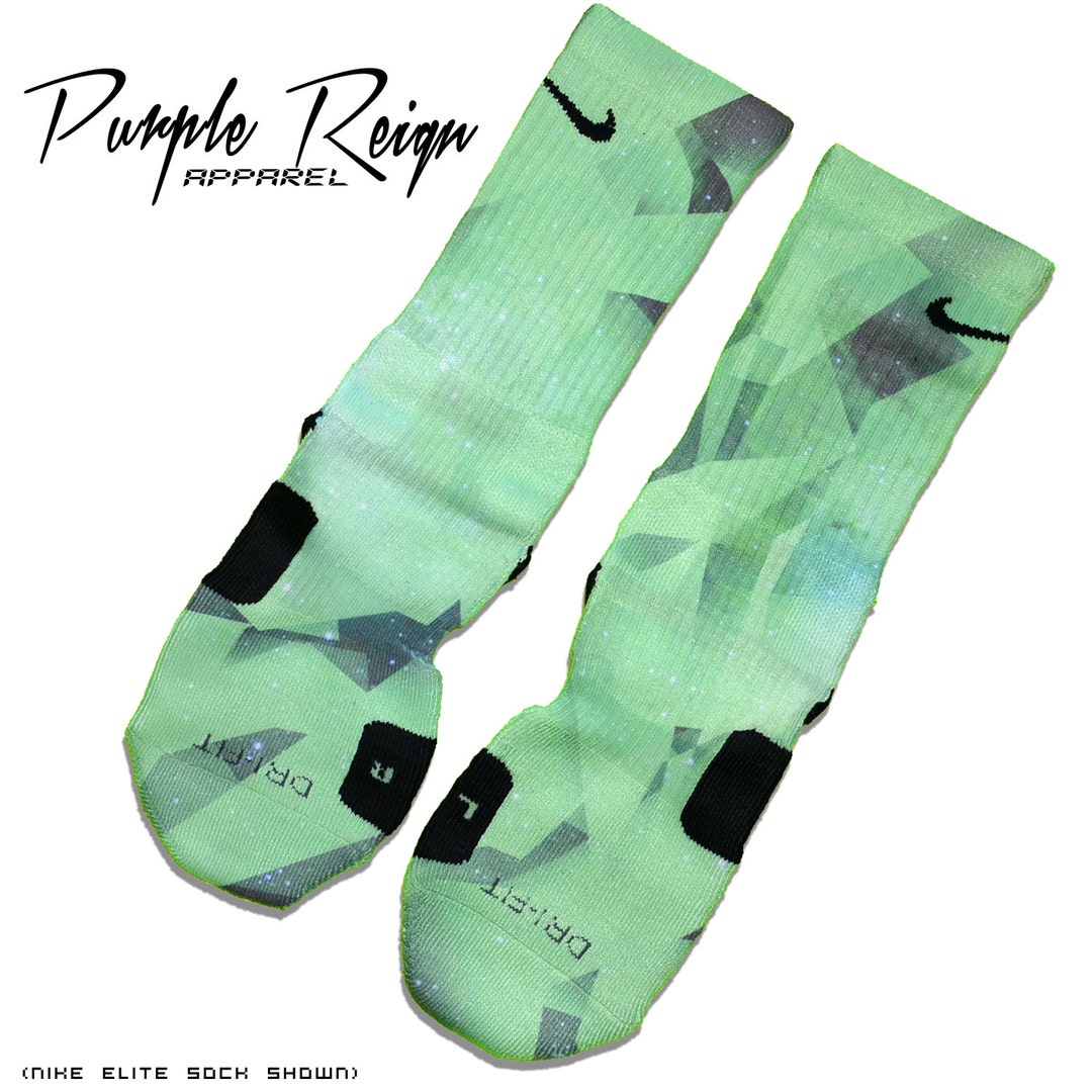 Custom Nike Elite mint Socks Etsy