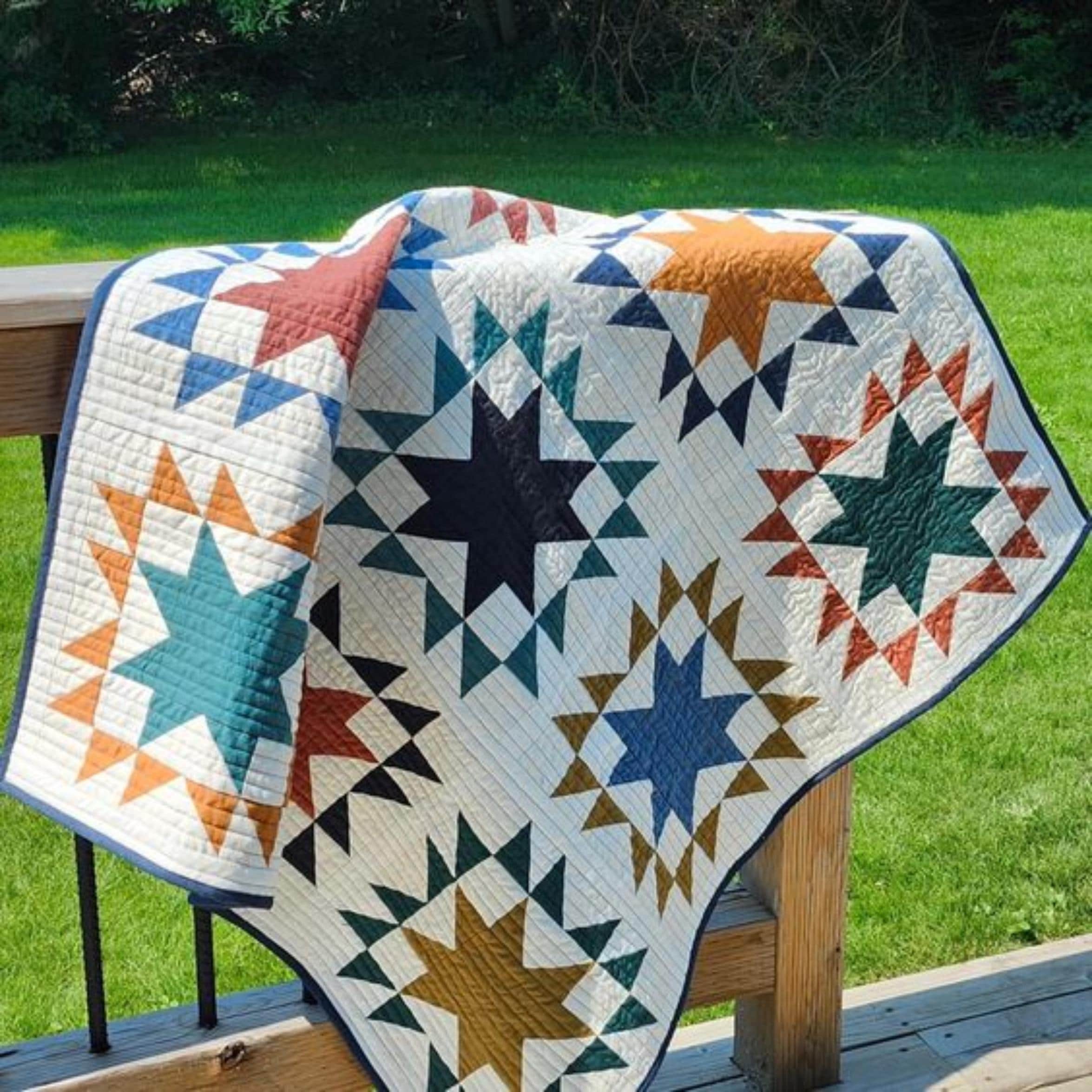 Celeste PDF Quilt Pattern by Theowlhutch A Throw Size Quilt - Etsy