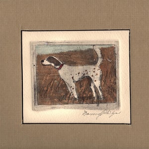 English Setter /etching image 3