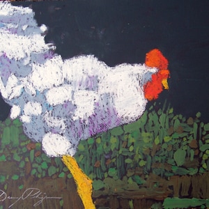 Hen Feeding / print