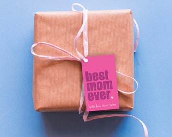 Personalized Mother's Day Tag. Mother's Day Printable. Mother's Day Gift Tag. Gift Tag Printable. Instant Download. Printable. Digital Print