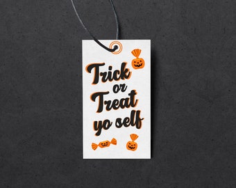 Halloween Gift Tag | Trick or Treat Printable (Digital Download)