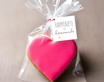 Happiness is Homemade Gift Tags: Minimalist Printable (Digital Download)