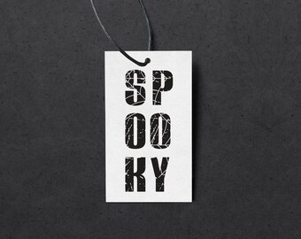 Spooky Halloween Gift Tag | Printable Boo Basket Label (Digital Download)