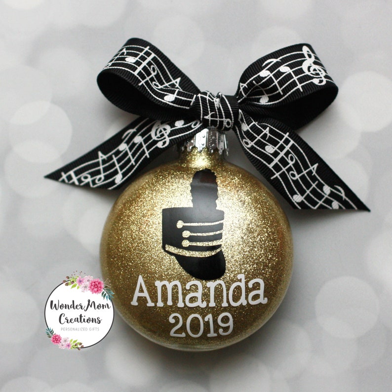Drum Major Marching Band Personalized Christmas Ornament Etsy