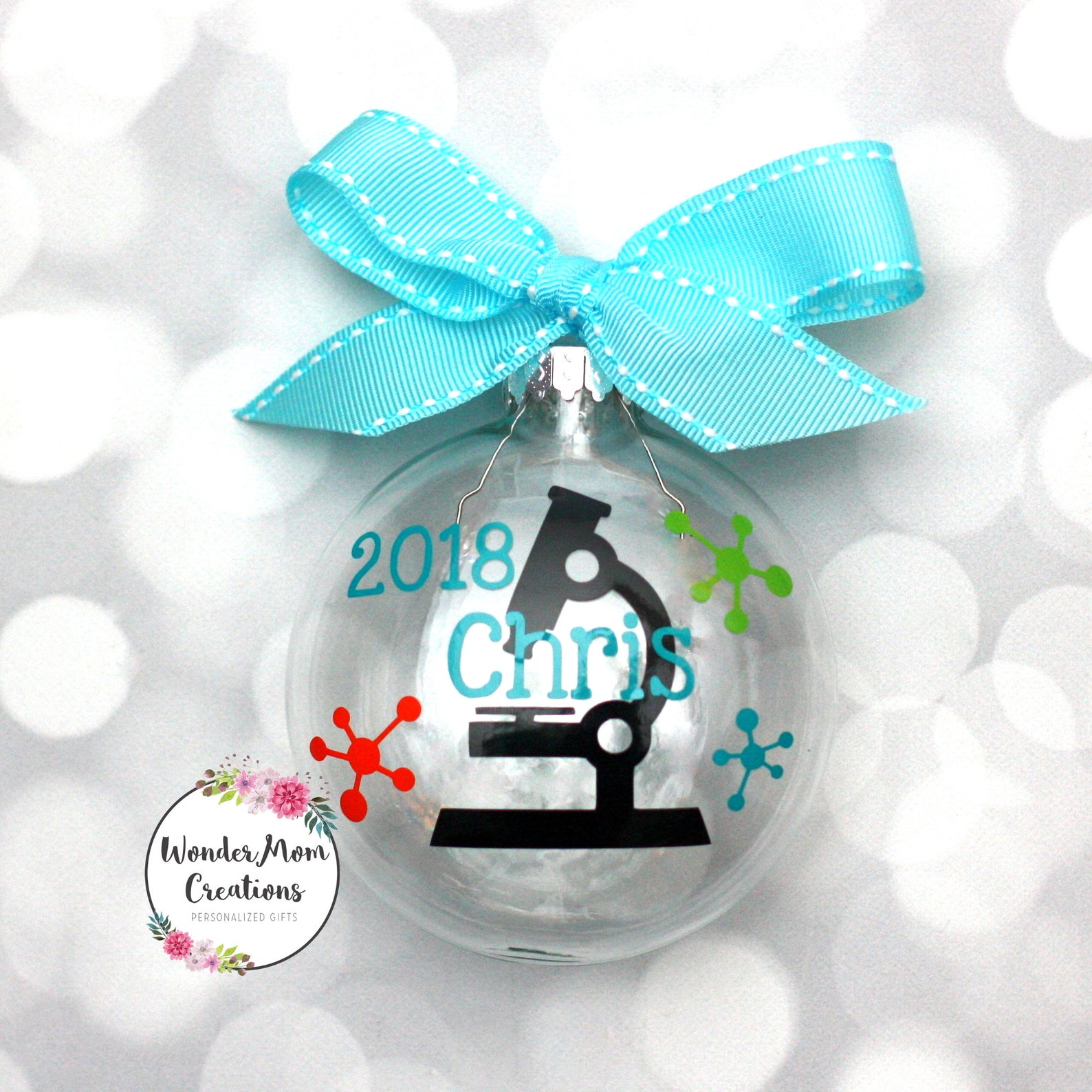 Scientist Christmas Ornament 