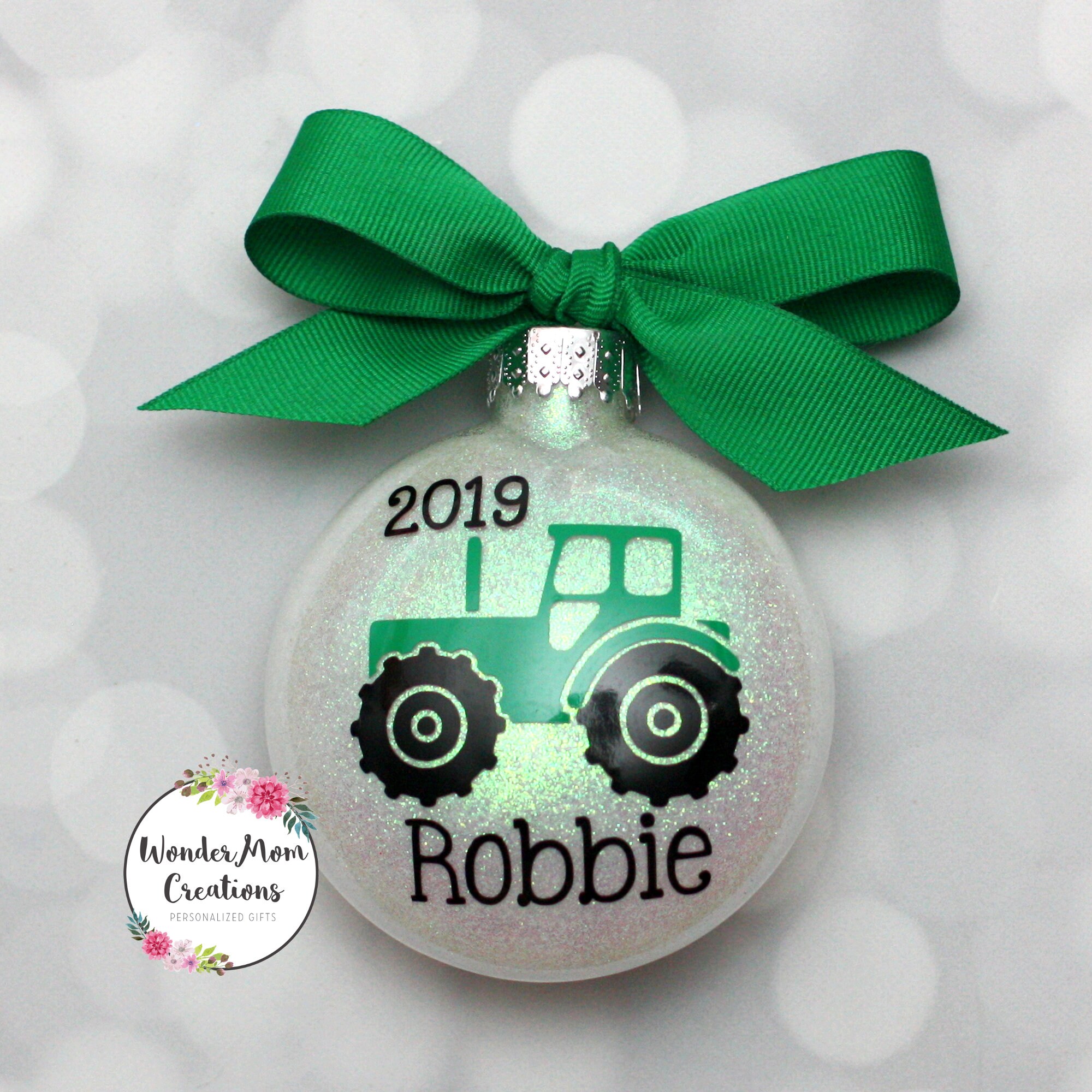 Tractor Christmas Ornament Personalized Tractor Ornament Etsy