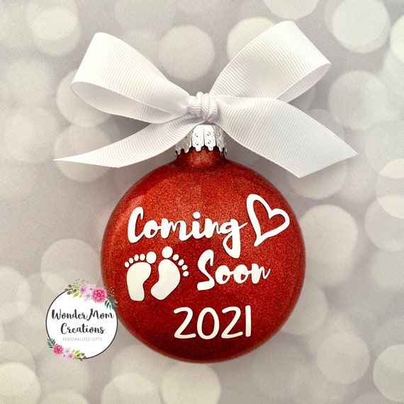 baby coming soon christmas ornaments