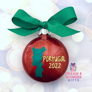 Portugal Travel Vacation Christmas Ornament