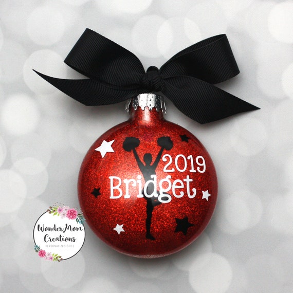 Cheerleader Christmas Ornament Personalized Cheerleader Team Etsy