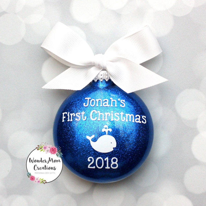 Babys First Christmas 2022 Ornament With Light Inside Baby's First Personalized Christmas Ornament Etsy