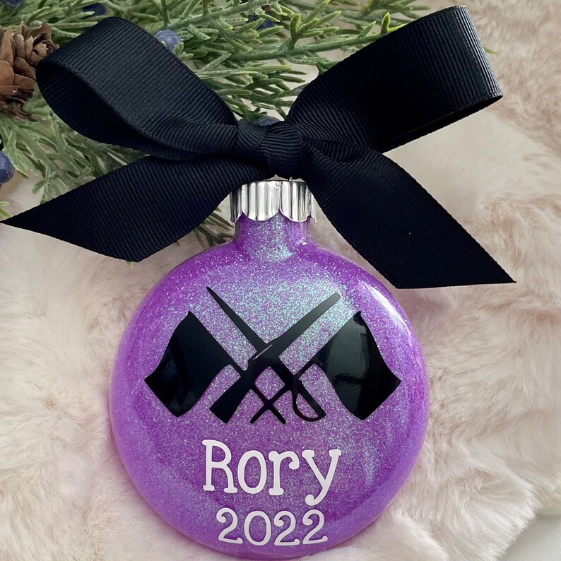 Color Guard Flag Rifle Christmas Ornament - Etsy