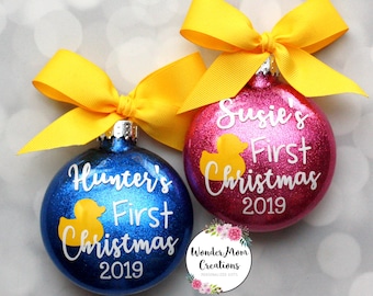 Personalized Baby's First Christmas Ornament | Newborn Baby Christmas Keepsake | Baby Gift