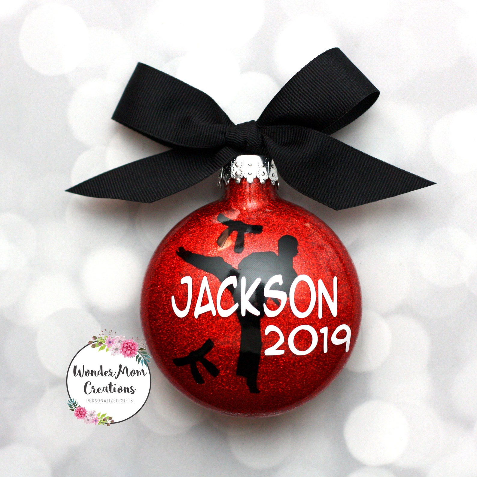 Karate Personalized Ornament Martial Arts Christmas Ornament | Etsy