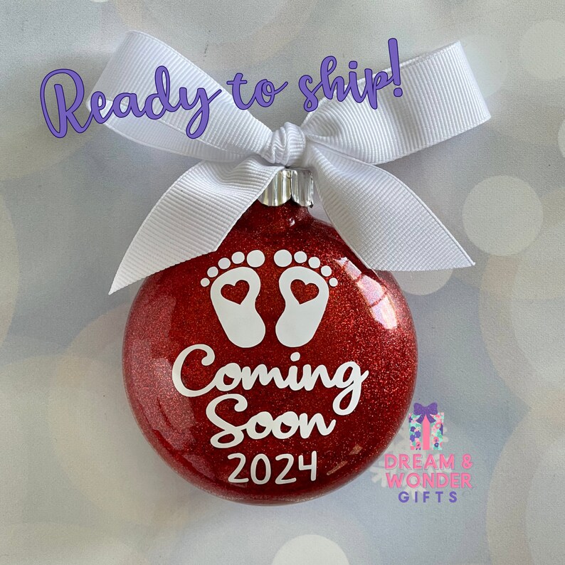 Ready to Ship Coming Soon 2025 Christmas Ornament red or Gold Only Etsy