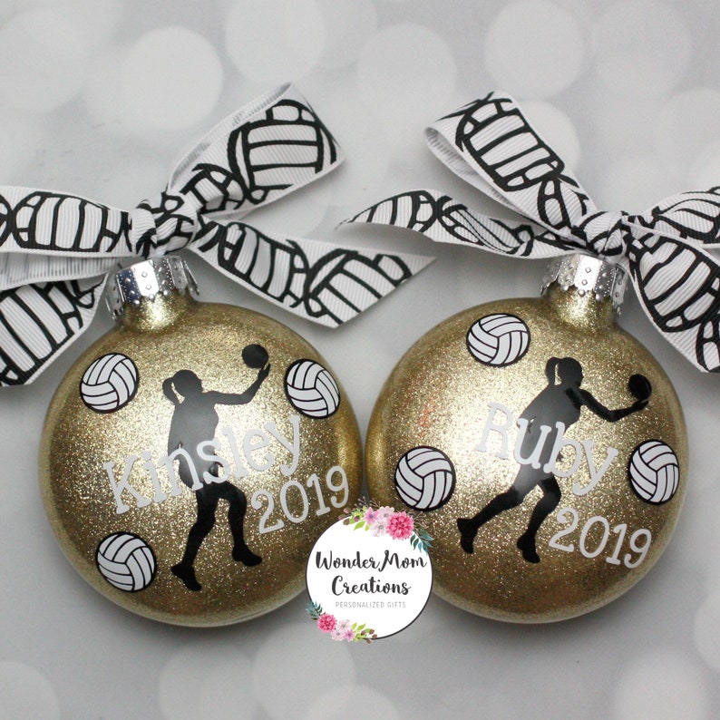 Volleyball Ornament Personalized Girl Volleyball Player Etsy