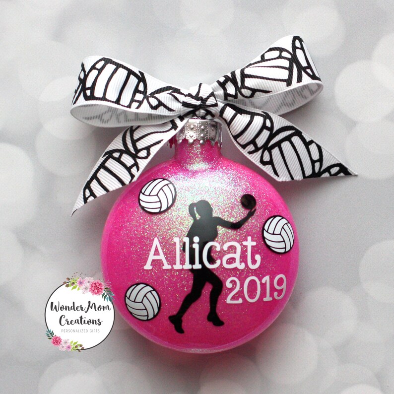 Volleyball Ornament Personalized Girl Volleyball Player Etsy