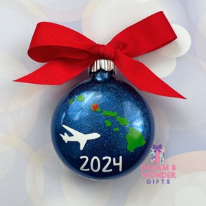 Hawaii Vacation Travel Christmas Ornament