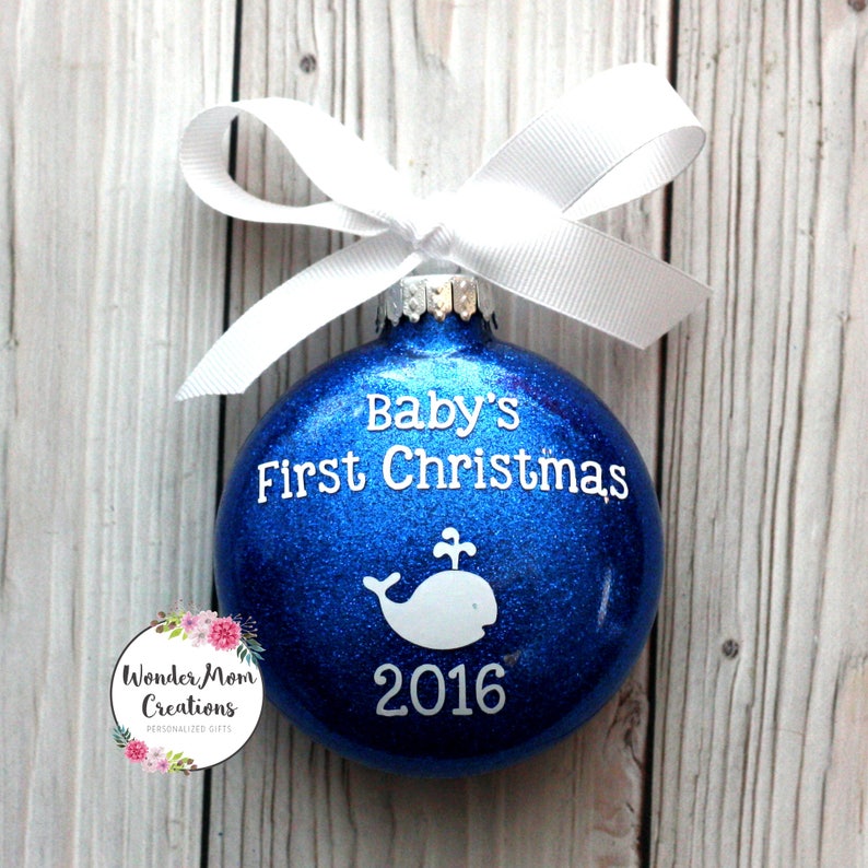 Babys First Christmas 2022 Ornament With Light Inside Baby's First Personalized Christmas Ornament Etsy