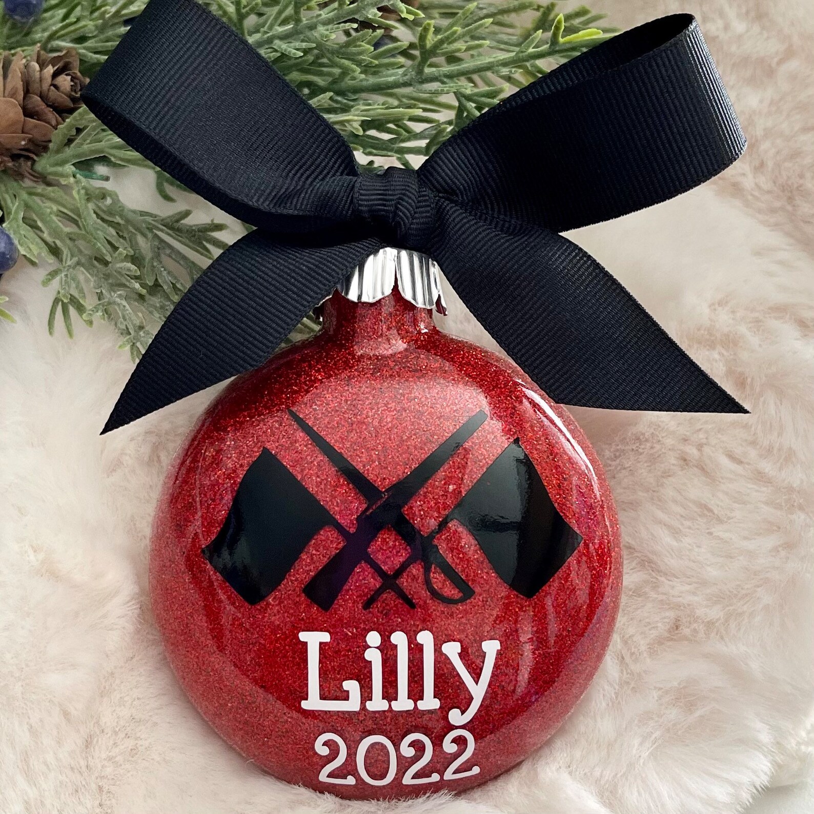 Color Guard Flag Rifle Christmas Ornament - Etsy