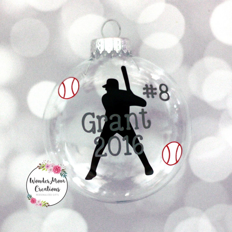 Baseball Player Personalized Ornament Baseball Coach Etsy