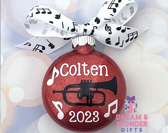 Trumpet Player Personalized Ornament