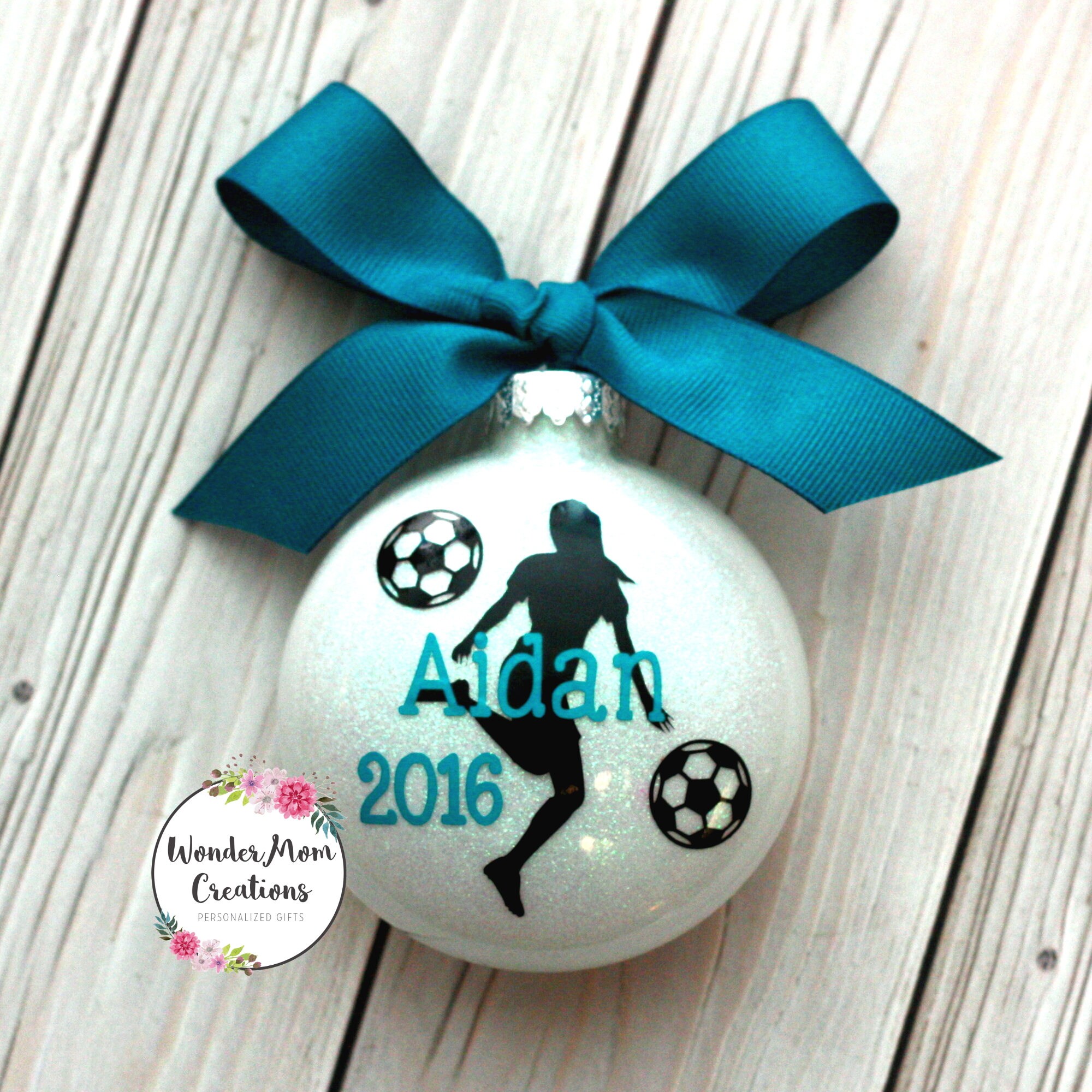 Girl Soccer Player Personalized Ornament Girl Soccer Coach Etsy