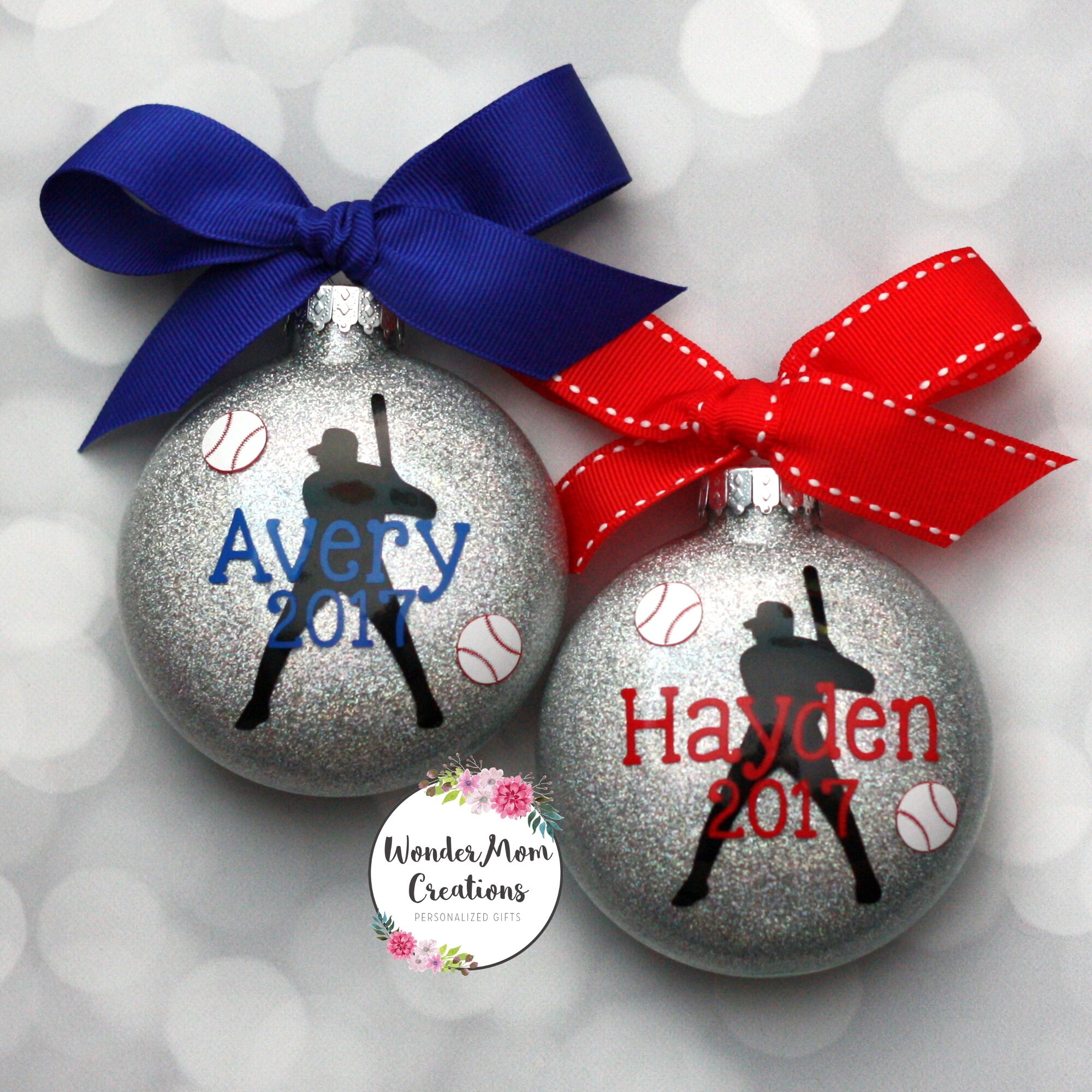 Baseball Player Personalized Ornament Baseball Coach Etsy