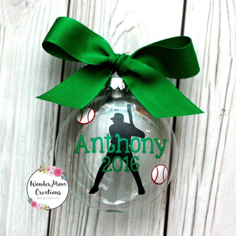 Baseball Player Personalized Ornament Baseball Coach Etsy