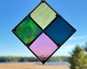 Spring Mosaic – Stained Glass Suncatcher