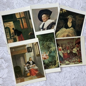 6 Vintage Art Postcards (1980s) The Wallace Collection - Snail Mail, Craft, Card Making, Framing