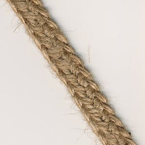 Jute gevlochten touw 0,5" breed