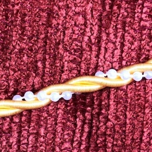 1/4&quot; diameter yellow and mini pearl cord