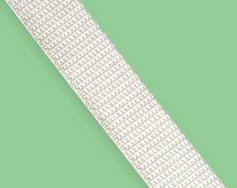 White Nylon Webbing 0.75" wide