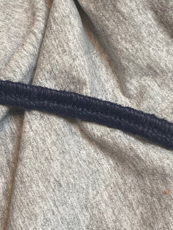 Navy Blue Jute Covered Elastic Etsy