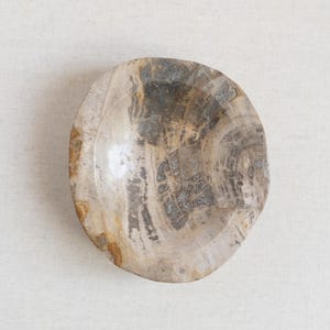 Stone Decorative Tray, Petrified Wood, Marble Bowl, Vintage Stone Bowl, Rustic Bowl, Coffee Table Accessories, Catchall, Marble Stone Dish