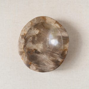 Stone Decorative Tray, Petrified Wood, Marble Bowl, Vintage Stone Bowl, Rustic Bowl, Coffee Table Accessories, Catchall, Marble Stone Dish