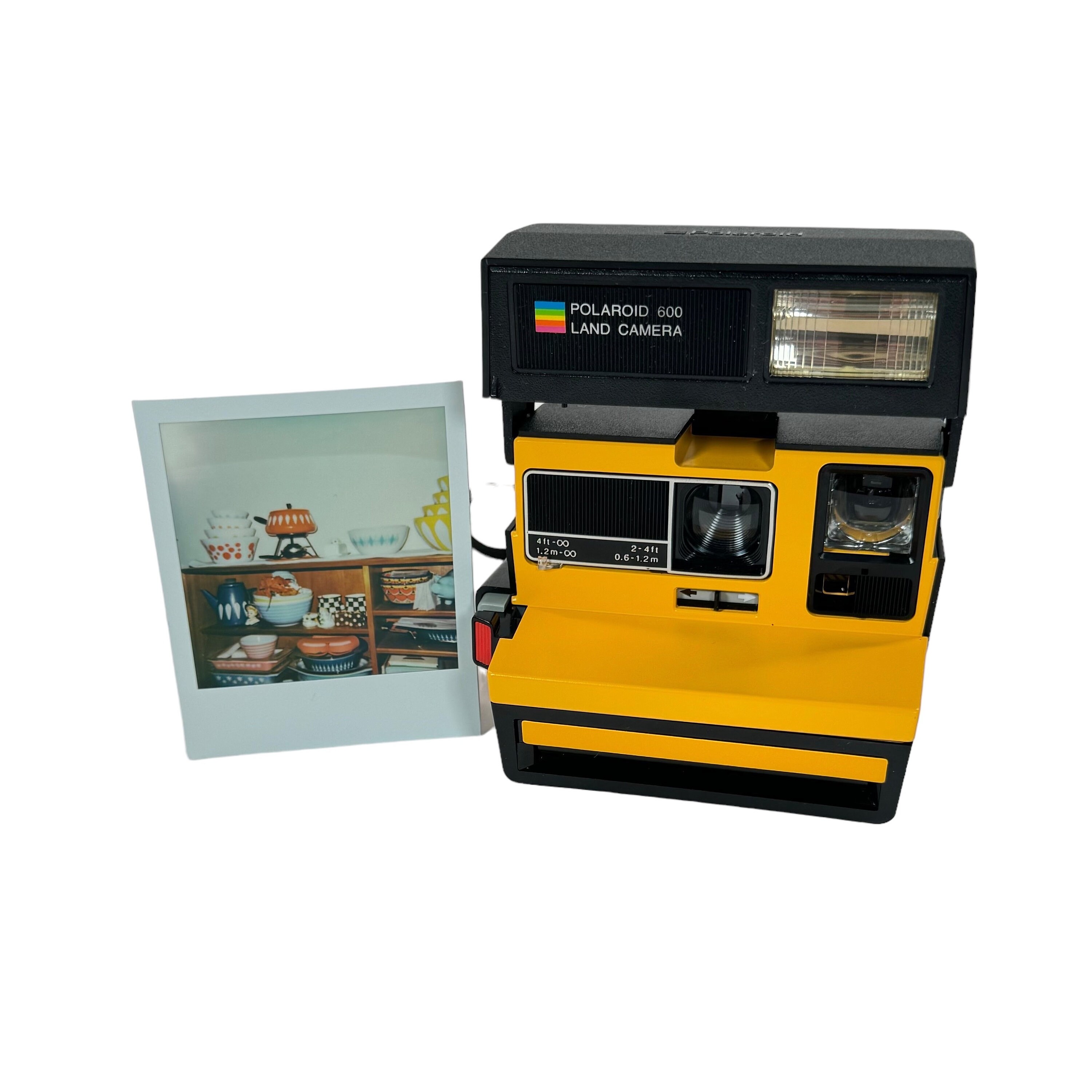 Upcycled Polaroid 600 Yellow Upcycledclassics Polaroid Onestep 600