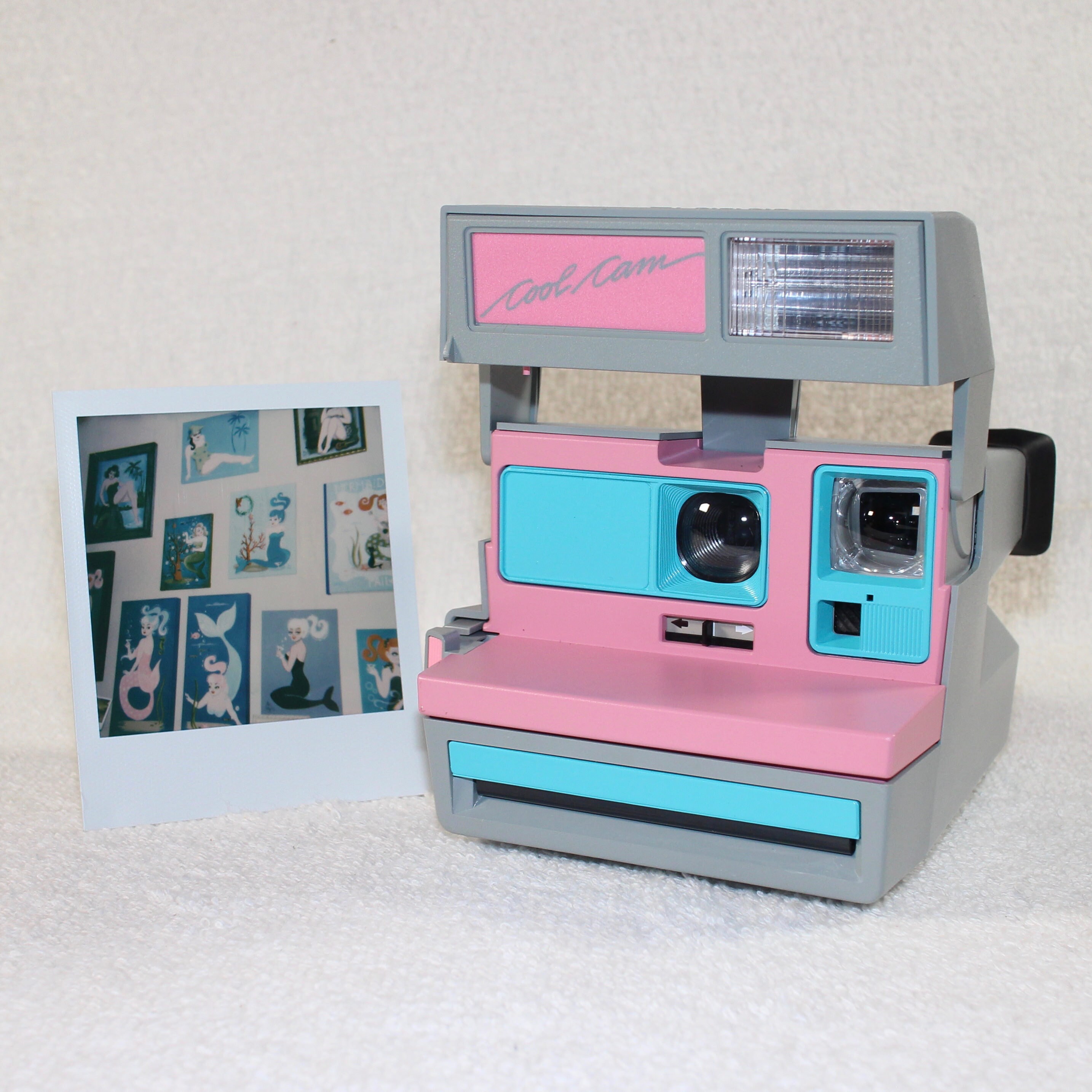 turquoise polaroid