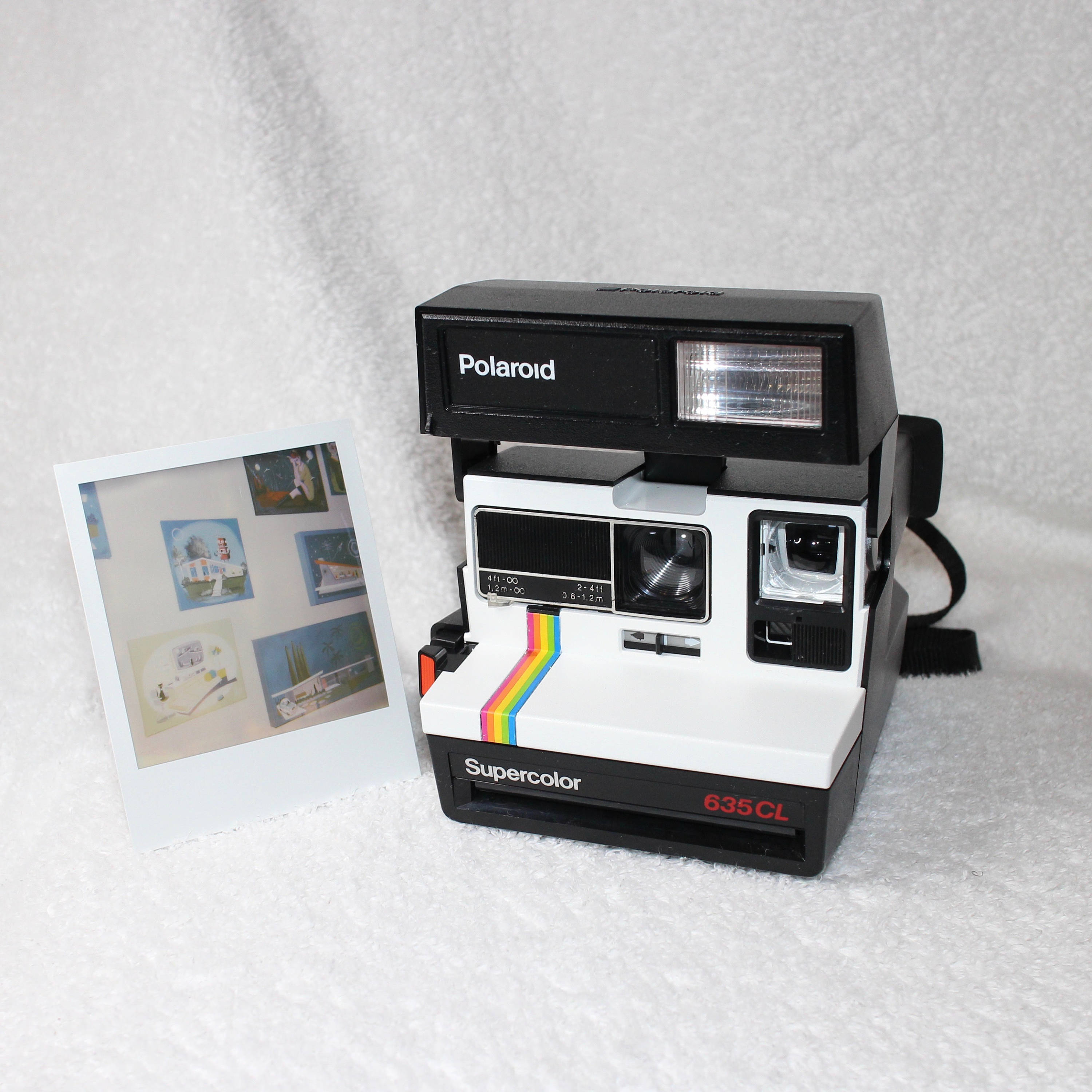 Fun Rainbow Polaroid Supercolor 635 With CloseUp Lens