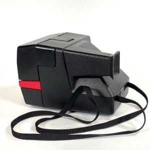 Polaroid Sun 600 with Upcycled yellow and red face Refreshed, Cleaned and Tested image 4