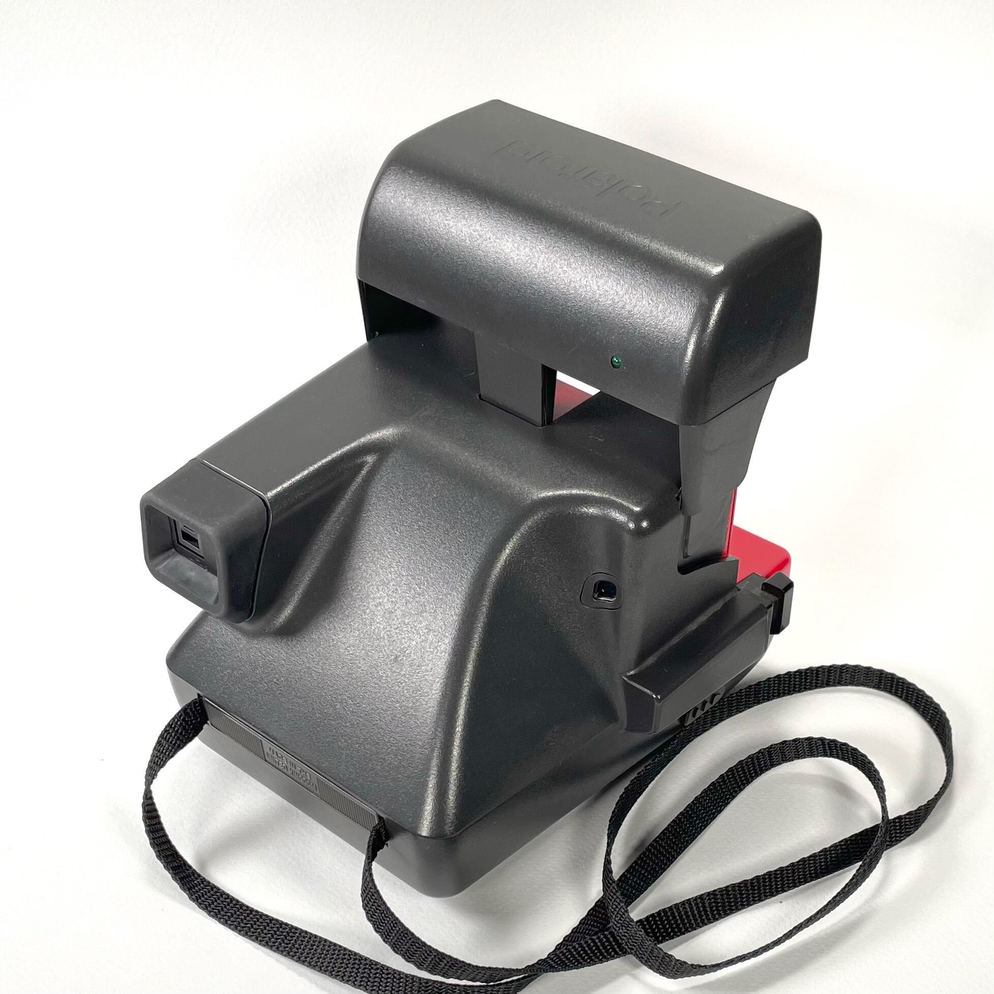 Red with Brushed Silver Front Polaroid 600 OneStep With