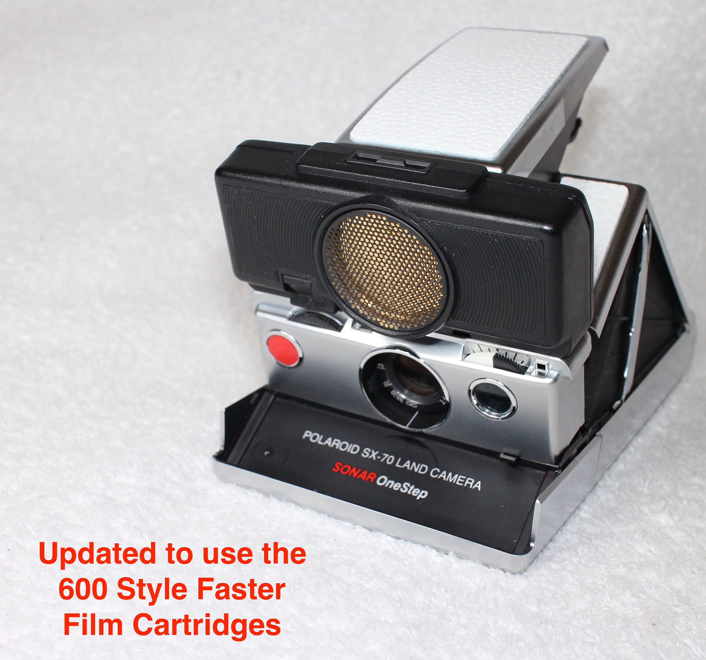 Rebuilt Polaroid SX70 Sonar Autofocus Bundle - Updated to use 600 Film