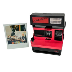 Polaroid Original Red CoolCam 600 Camera - Tested, Repaired, Cleaned, now ready for fun