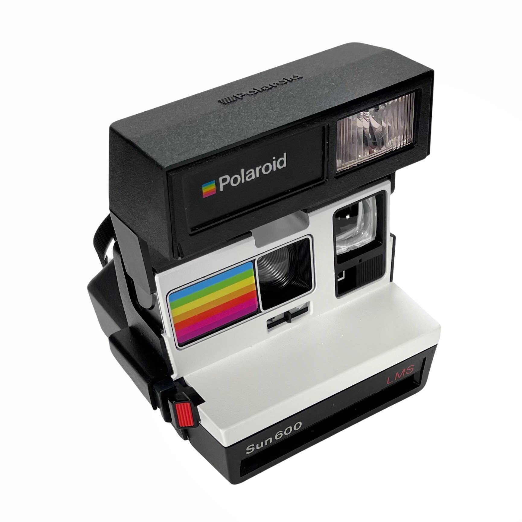 Polaroid Sun 600 with Upcycled White and rainbow face Refreshed