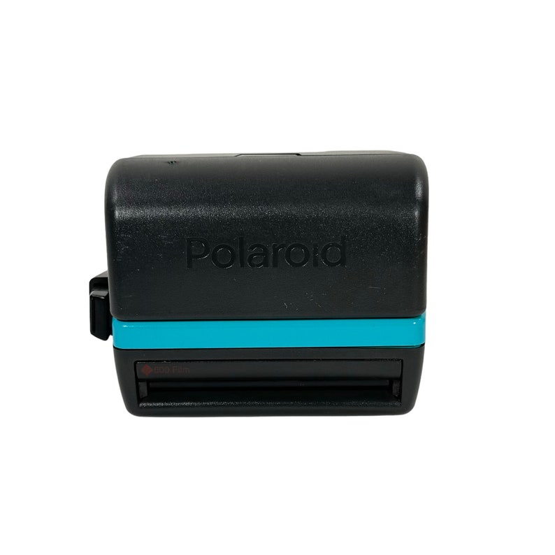 Turquoise Blue Polaroid 600 OneStep Vernieuwd, schoongemaakt, getest en klaar voor de lol afbeelding 3