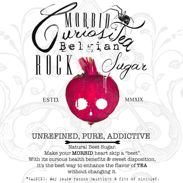 YUMMY BEET SUGAR Large Morbid Curiositea 3/4 pound